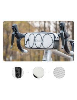 Torba na kierownicę 1,9l rockbros tl001 road to sky wodoodporna – biała 2