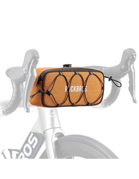 Torba na kierownicę 1,9l rockbros tl001 road to sky wodoodporna – pomarańczowa