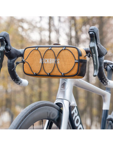 Torba na kierownicę 1,9l rockbros tl001 road to sky wodoodporna – pomarańczowa