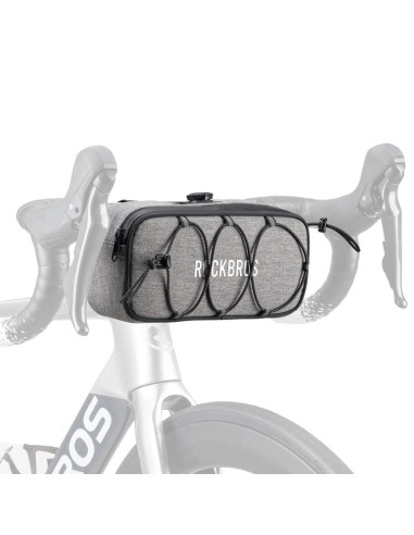Torba na kierownicę 1,9l rockbros tl001 road to sky wodoodporna – szara