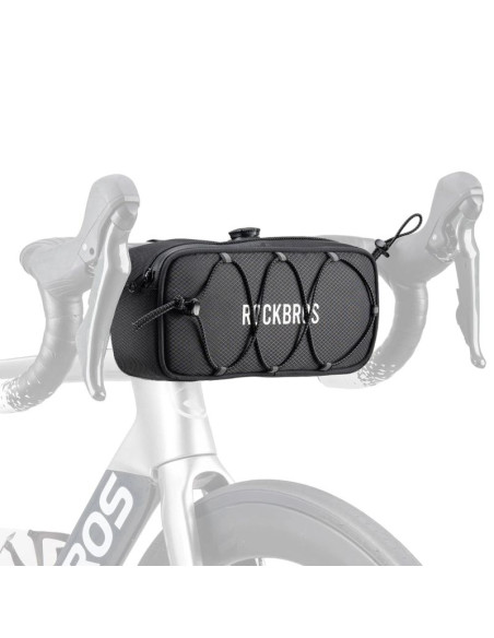 Torba na kierownicę 1,9l rockbros tl001 road to sky wodoodporna – czarna