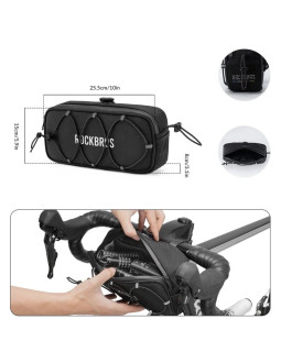 Torba na kierownicę 1,9l rockbros tl001 road to sky wodoodporna – czarna 2