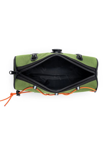 Torba na kierownicę 1,5l rockbros tl002 road to sky wodoodporna – zielona