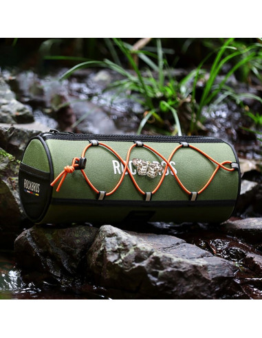 Torba na kierownicę 1,5l rockbros tl002 road to sky wodoodporna – zielona