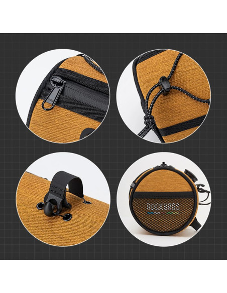 Torba na kierownicę 1,5l rockbros tl002 road to sky wodoodporna – pomarańczowa