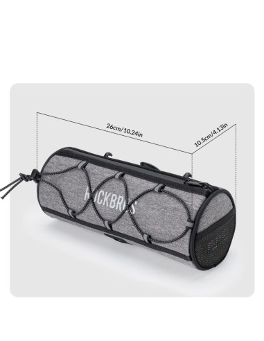 Torba na kierownicę 1,5l rockbros tl002 road to sky wodoodporna – szara