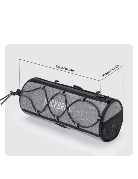 Torba na kierownicę 1,5l rockbros tl002 road to sky wodoodporna – szara