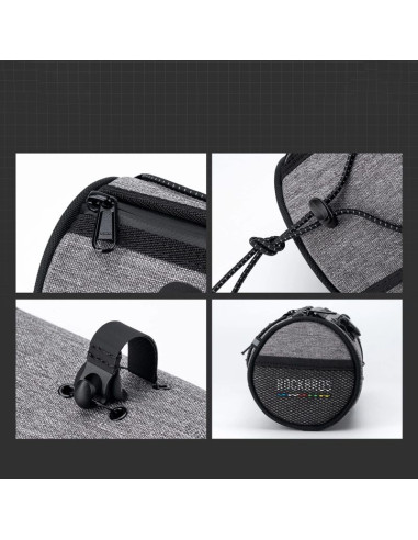 Torba na kierownicę 1,5l rockbros tl002 road to sky wodoodporna – szara