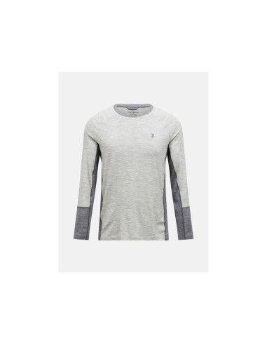 Koszulka termiczna peak performance magic crew wool-blend baselayer men szary
