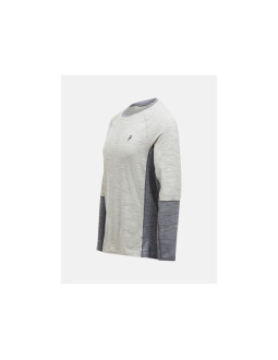 Koszulka termiczna peak performance magic crew wool-blend baselayer men szary 2