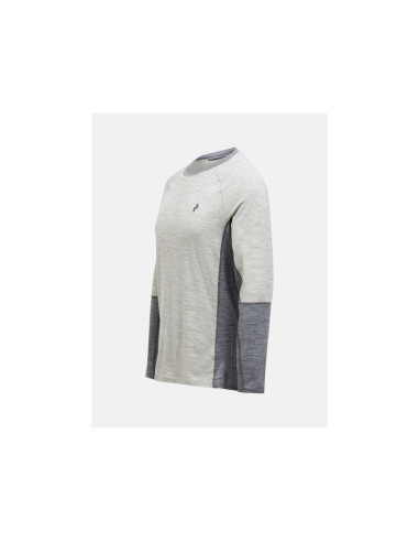 Koszulka termiczna peak performance magic crew wool-blend baselayer men szary