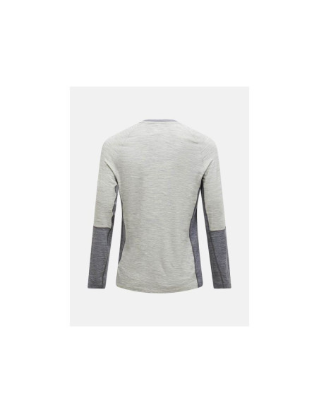 Koszulka termiczna peak performance magic crew wool-blend baselayer men szary