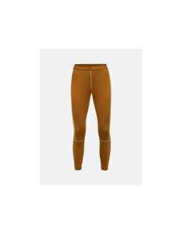 Spodnie termiczne peak performance magic 7/8 long johns wool-blend baselayer women brązowy