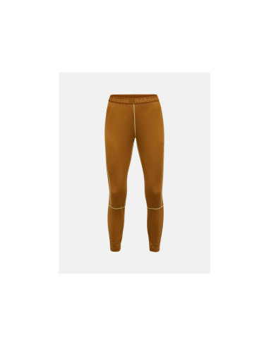 Spodnie termiczne peak performance magic 7/8 long johns wool-blend baselayer women brązowy