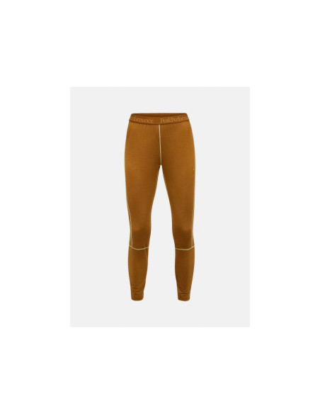 Spodnie termiczne peak performance magic 7/8 long johns wool-blend baselayer women brązowy