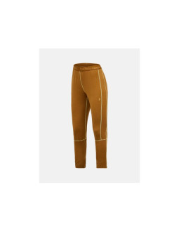 Spodnie termiczne peak performance magic 7/8 long johns wool-blend baselayer women brązowy 2