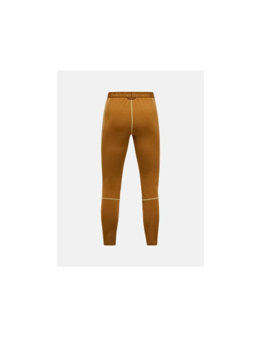 Spodnie termiczne peak performance magic 7/8 long johns wool-blend baselayer women brązowy