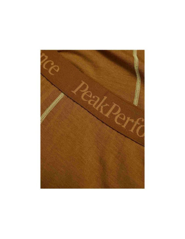 Spodnie termiczne peak performance magic 7/8 long johns wool-blend baselayer women brązowy