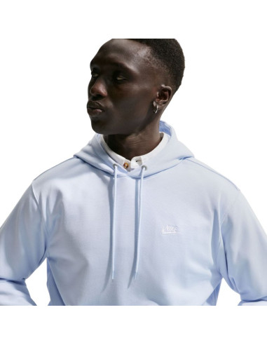 Bluza męska nike club ft po hoodie błękitna fn3866 407