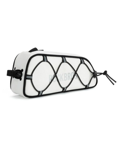 Torba na ramę 0,7l rockbros tl004 road to sky wodoodporna – biała