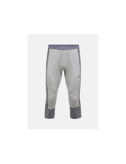 Spodnie termiczne peak performance magic 3/4 long johns wool-blend baselayer men szary