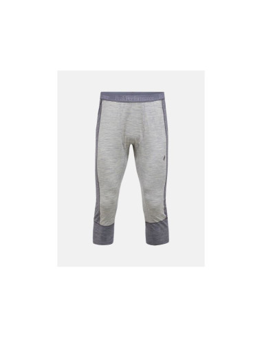 Spodnie termiczne peak performance magic 3/4 long johns wool-blend baselayer men szary