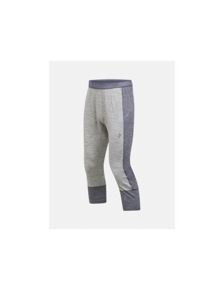 Spodnie termiczne peak performance magic 3/4 long johns wool-blend baselayer men szary