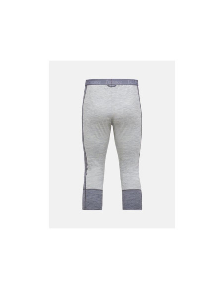 Spodnie termiczne peak performance magic 3/4 long johns wool-blend baselayer men szary