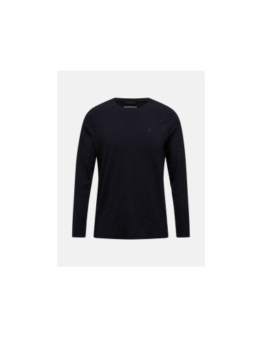 Koszulka termiczna peak performance magic crew wool-blend baselayer men czarny