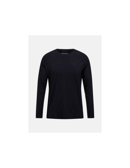 Koszulka termiczna peak performance magic crew wool-blend baselayer men czarny
