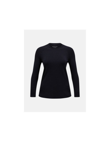Koszulka termiczna peak performance magic crew wool-blend baselayer women czarny