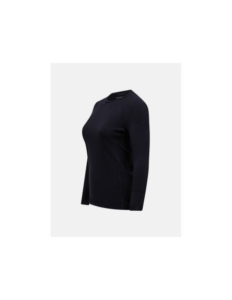 Koszulka termiczna peak performance magic crew wool-blend baselayer women czarny