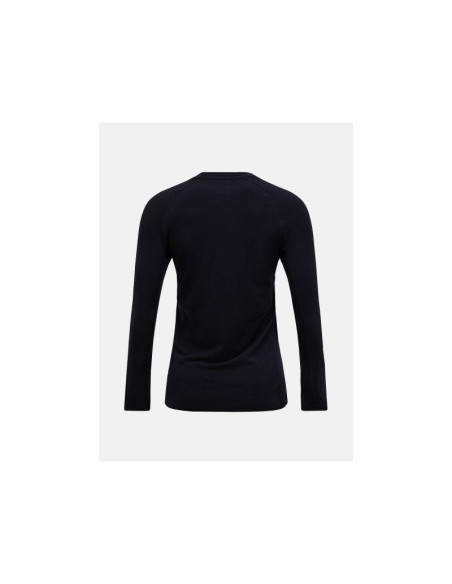 Koszulka termiczna peak performance magic crew wool-blend baselayer women czarny