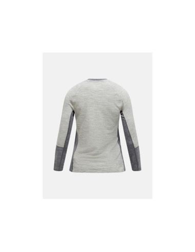Koszulka termiczna peak performance magic crew wool-blend baselayer women szary