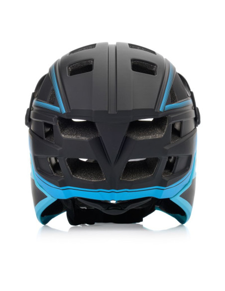 Kask rowerowy full-face meteor hydra m 55-58 cm czarny/niebieski