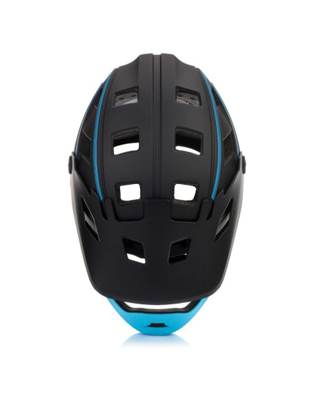 Kask rowerowy full-face meteor hydra m 55-58 cm czarny/niebieski