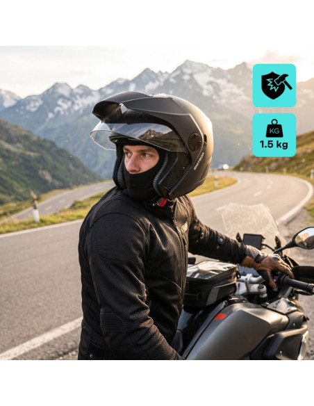 Kask motocyklowy meteor hekato m 57-58 cm czarny