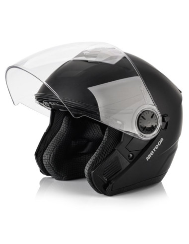 Kask motocyklowy meteor hekato m 57-58 cm czarny