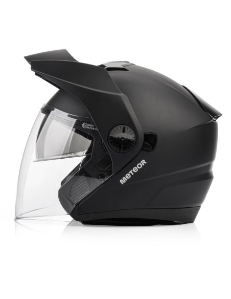 Kask motocyklowy meteor hekato l 59-60 cm czarny