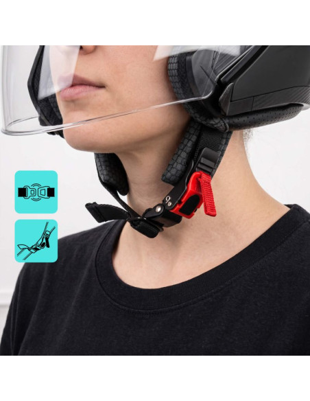 Kask motocyklowy meteor hekato xl 61 cm czarny
