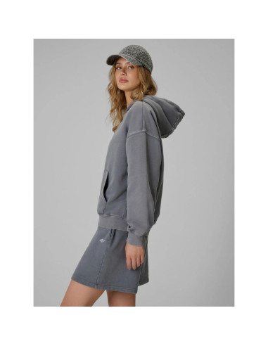 Bluza dresowa oversize z kapturem damska 4f 4frss26tswsf3189-27s