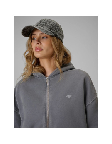 Bluza dresowa oversize z kapturem damska 4f 4frss26tswsf3189-27s
