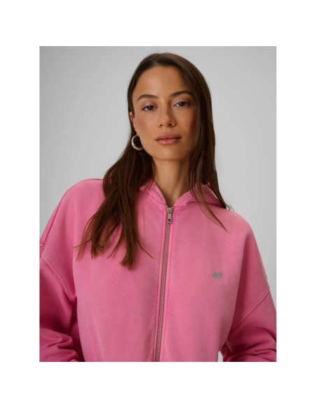 Bluza dresowa oversize z kapturem damska 4f 4frss26tswsf3189-55s