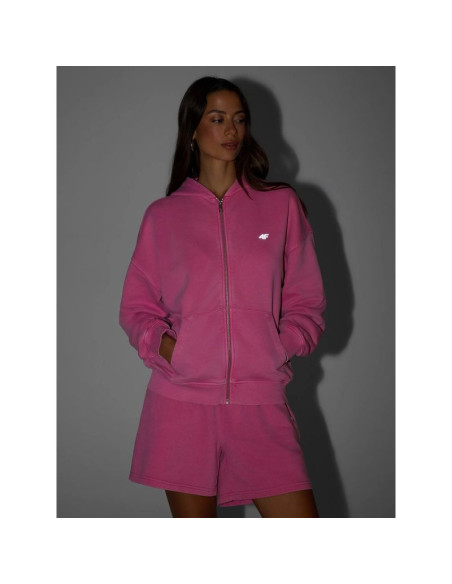 Bluza dresowa oversize z kapturem damska 4f 4frss26tswsf3189-55s