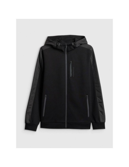 Bluza dresowa regular z kapturem męska 4f 4frss26tswsm2804-20s