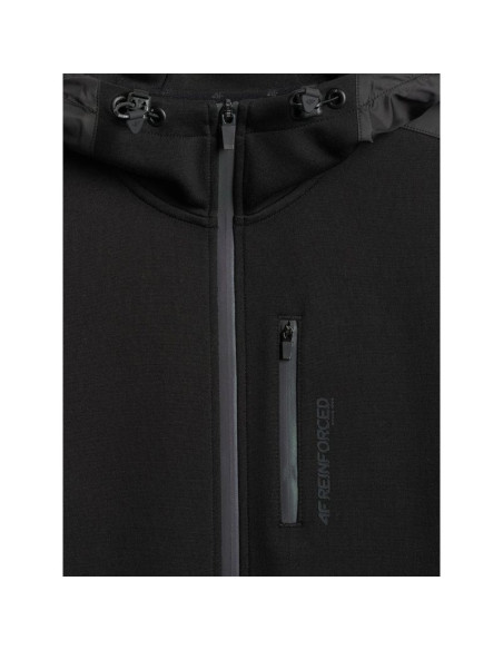 Bluza dresowa regular z kapturem męska 4f 4frss26tswsm2804-20s