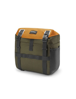 Torba rowerowa rockbros w019 na kierownicę 13,5-24l - zielono-pomarańczowa