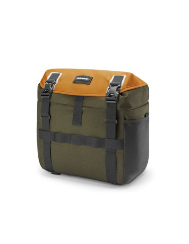 Torba rowerowa rockbros w019 na kierownicę 13,5-24l - zielono-pomarańczowa