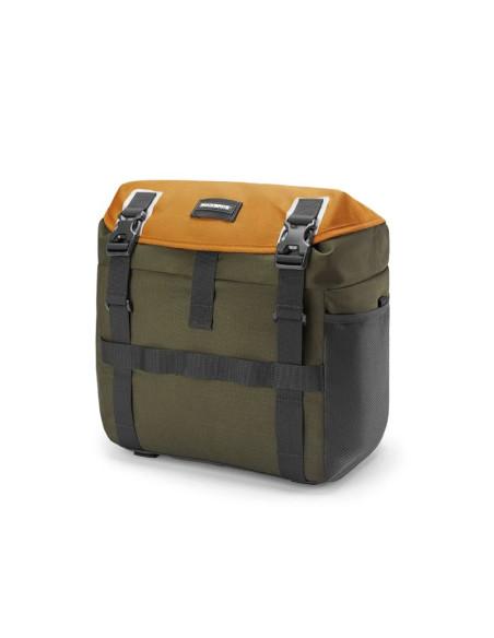Torba rowerowa rockbros w019 na kierownicę 13,5-24l - zielono-pomarańczowa