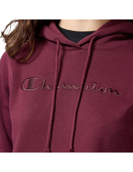 Bluza damska champion hooded sweatshirt bordowa 118379 rs522